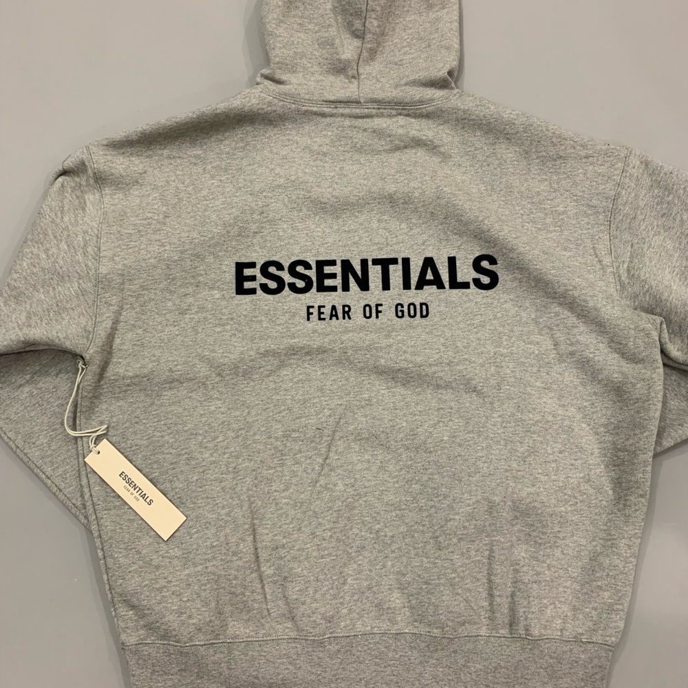 Fear Of God Essentials Hoodie (SS22) Dark Oatmeal - Picture 4 of 5